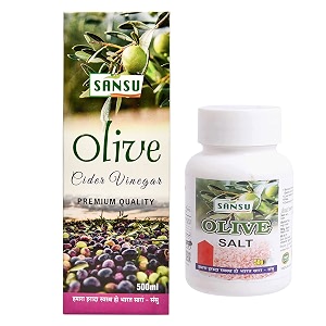 sansu olive cider vinegar premium jaitun ka sirka 500ml olive vinegar 500ml olive salt 50g
