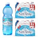 Sant'Anna Frizzante Sparkling Natural Mineral Water, 16.9 Fl Oz (24-Pack) | Pure Italian Alps Mountain-Fresh Drinking Water | Natural Functional Drink | Sodium-Free Mineral in BPA-Free Bottles
