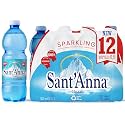 Sant'Anna Frizzante Sparkling Natural Mineral Water, 16.9 Fl Oz (12-Pack) | Pure Italian Alps Mountain-Fresh Drinking Water | Natural Functional Drink | Sodium-Free Mineral in BPA-Free Bottles
