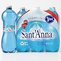 Sant'Anna Sparkling Natural Mineral Water, 33.8 Fl Oz (6-Pack) | Pure Italian Alps Mountain-Fresh Drinking Water | Natural Functional Drink | Sodium-Free Mineral in BPA-Free Bottles