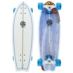 santa cruz skate land shark sk8 powerply complete skateboard 88 x 277 - inches