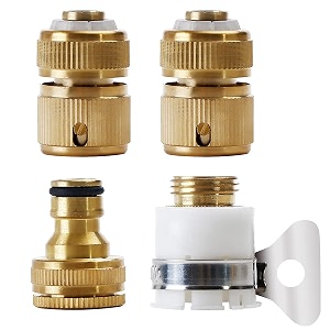 multifunction faucet pipe connector  water hose pipe connector leak-free connection universal fit for kitchen garden and outdoor use  hose connector golden