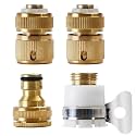 Multifunction Faucet Pipe Connector | Water Hose Pipe connector Leak-Free Connection Universal Fit for Kitchen, Garden, and Outdoor Use | Hose Connector (Golden)