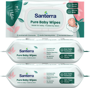 Santerra Pure Baby Wipes Enriched with Chamomile