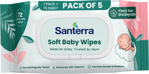 Santerra Soft Baby Wipes For Newborn Infant