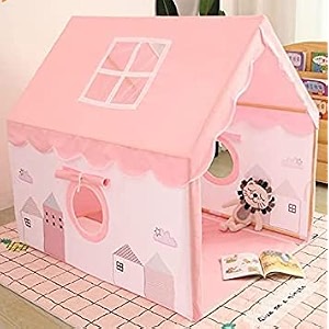 jumbo size light weight kids play tent house for 3-13 year old kids girls and boys pink city