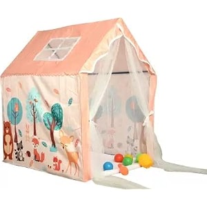 jumbo size light weight kids play tent house for 3-13 year old kids girls and boys orange jungle