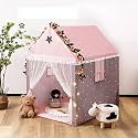 Jumbo Size Light Weight Kids Play Tent House for 3-13 Year Old Kids Girls&amp;Boys (Brown Star), Tent House Theme