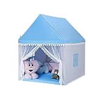 Jumbo Size Light Weight Kids Play Tent House for 3-13 Year Old Kids Girls and Boys (Plain Blue)