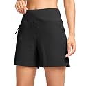 SANTINY Women's 5''/7'' Hiking Golf Shorts with 3 Zipper Pockets
