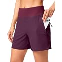 SANTINY Women's 5''/7'' Hiking Golf Shorts with 3 Zipper Pockets