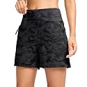SANTINY Women's 5''/7'' Hiking Golf Shorts with 3 Zipper Pockets