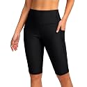 SANTINY Women39s High Waisted Swim Shorts with