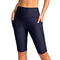 SANTINY Women39s High Waisted Swim Shorts with