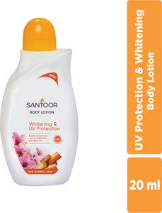 santoor body lotion whitening  uv protection