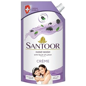 santoor cream berries tulsi hand wash refill 750 ml