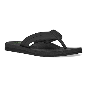 sanuk men39s beer cozy 2 flip-flop black 13 m us