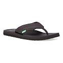 Sanuk Men's Beer Cozy 2 Flip-Flop, Dark Brown, 07 M US