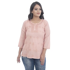 Sanvi Colections Hand Embroidered Lucknowi Chikankari YOG