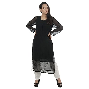 Women Georgette Straight Kurti