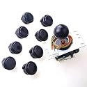 Sanwa JLF-TP-8YT Joystick + Sanwa 8 pcs OBSF-30 Push Button Bundle Kit Color : Black - for Arcade Game 4 &amp; 8 Way Adjustable, Compatible with Catz Mad SF4 Tournament Joystick S@NWA