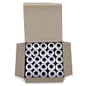 Delta 2 PLY Polyester Sewing Thread Box (300 Meters Each- Set of 25 Tubes) - White Thread Spools