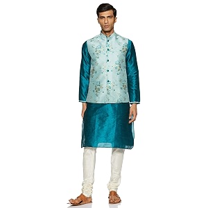 Sanwara Mens Achkan Kurta Pyjama with Waist