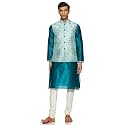 Sanwara Men39s Achkan Kurta Pyjama with Waist