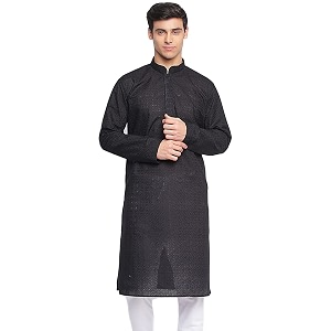 Sanwara Mens Cotton Relaxed Kurta