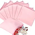 Sanwuta 8 Pcs Zippered Silver Storage Bags Anti Tarnish Pouches, pink