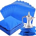 Sanwuta 8 Pcs Zippered Silver Storage Bags Anti Tarnish Pouches, Navy Blue