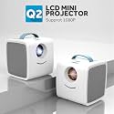 Sanyipace Mini Q2 Home Children Projector Portable LED Support Hd 1080P Small Projector 20-80 Inch Projection Size（Blue）