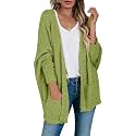 Saodimallsu Womens Chunky Popcorn Cardigan Oversized Cozy Long Sweaters