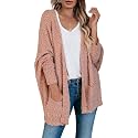 Saodimallsu Womens Chunky Popcorn Cardigan Oversized Cozy Long Sweaters