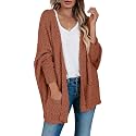 Saodimallsu Womens Chunky Popcorn Cardigan Oversized Cozy Long Sweaters