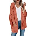 Saodimallsu Womens Chunky Popcorn Cardigan Oversized Cozy Long Sweaters