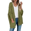 Saodimallsu Womens Chunky Popcorn Cardigan Oversized Cozy Long Sweaters