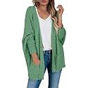 Saodimallsu Womens Chunky Popcorn Cardigan Oversized Cozy Long Sweaters
