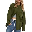 Saodimallsu Womens Collared Cardigans Button Down Fall