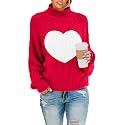 Saodimallsu Womens Turtleneck Oversized Sweaters Batwing Long Sleeve Pullover Loose Chunky Knit Jumper