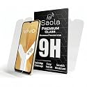 Saola 9H Clear Smartphone Tempered Glass For Vivo Y16 (Pack Of 2) With Free Installation Kit. Full Screen Coverage - 6.51 Inch