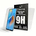 Saola 9H Clear Tempered Glass For Oppo A74 (Pack Of 2) with Free Installation Kit. Full screen Coverage - 6.43 inch