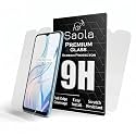Saola 9H Clear Tempered Glass For Realme C30s (Pack Of 2) with Free Installation Kit. Full screen Coverage - 6.5 inch