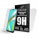 Saola 9H Clear Tempered Glass For Realme C12 (Pack Of 2) with Free Installation Kit. Full screen Coverage - 6.5 inch