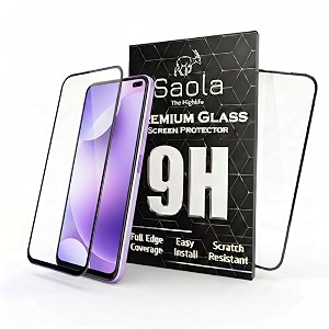 saola 9h clear tempered glass for redmi k30 pack of 2 with free installation kit full screen coverage - 667 inch