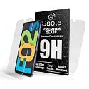Saola 9H Clear Tempered Glass For Samsung Galaxy F02s (Pack Of 2) with Free Installation Kit. Full screen Coverage - 6.50 inch