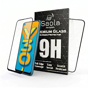 saola 9h clear tempered glass for vivo y30 pack of 2 with free installation kit full screen coverage - 647 inch