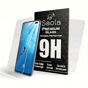 saola 9h clear tempered glass for vivo v19 pack of 2 with free installation kit full screen coverage - 644 inch