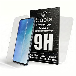 saola 9h clear tempered glass for vivo v17 pro smartphone pack of 2 with free installation kit full screen coverage - 644 inch