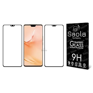 saola 9h clear tempered glass for vivo v23 5g pack of 2 with free installation kit full screen coverage - 644 inch